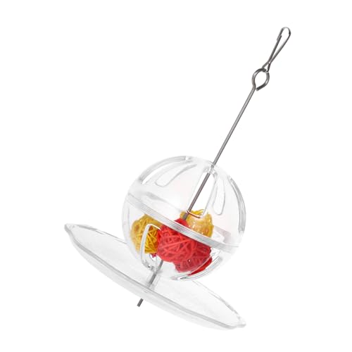 Housoutil Acryl Papagei Spielzeug Vogel Futtersuche Feeder Box Vogel Kauen Spielzeug Papagei Beißen Spielzeug Vogel Lebensmittel Box von Housoutil