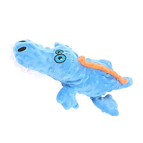 Housoutil Wear-Resistant Plush Molar Toy Für Hunde Cartoon Kauspielzeug Blau Robustes Und Schallendes Spielzeug Zahnpflege Und Reduzierung Von Langeweile Für Kleine Und Mittelgroße von Housoutil