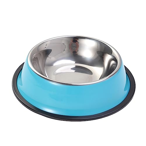 Housoutil Stainless Steel inoxlm hundeernährung scheißkerl Katzenfutter pet Supplies Hundenäpfe Haustierzubehör Futternapf für Hunde der Hund Haustiernapf einzelne Schüssel Hundenapf von Housoutil