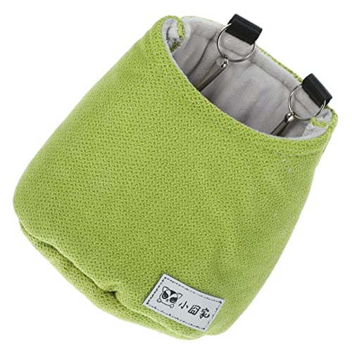 Housoutil Sugar Glider Nest Baumwollnest Hamsterschlafsack Sugar Glider Hängematte Zuckersegelflugzeug-Tasche Zuckersegelflugzeugbett Warmes Hamsterversteck Schaukelbett Baumwolle Chinchilla von Housoutil