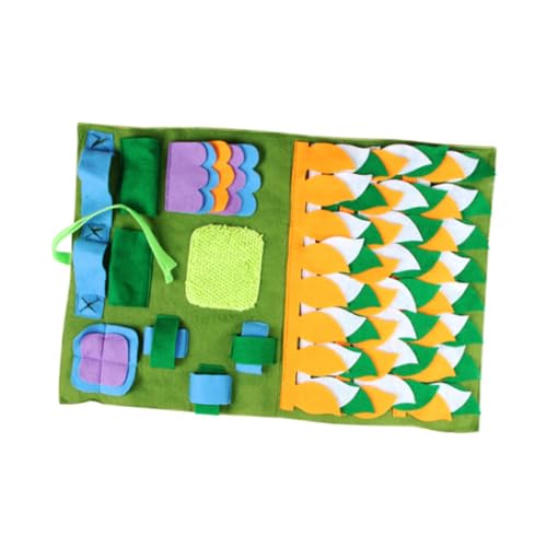 Housoutil Hunde-aktivitäts-spielmatte Schnüffelmatte 45 X 75 cm Haustier-Intelligenz Kein Kauen Hellgrün von Housoutil