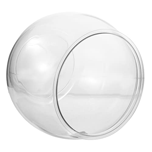 Housoutil Transparentes Aquarium Fishbowl-gläser Terrarium Kugel Süßigkeitenbehälter -trinkbecher Bubble-Ball-vase Glaskugel Fischtank Terrarium Vase Wassertank Plastik Mini von Housoutil