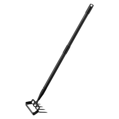 Housoutil Gartenhacke Mit Stiel Handrechen Zum Verteilen Von Erde Unkrautrechen Hacke Rechen Für Rasen Gartengerät Housoutil Gartenhacke Mit Stiel Handrechen Zum Verteilen Von Erde Unkrautrechen Hacke Rechen Für Rasen Gartengerät von Housoutil