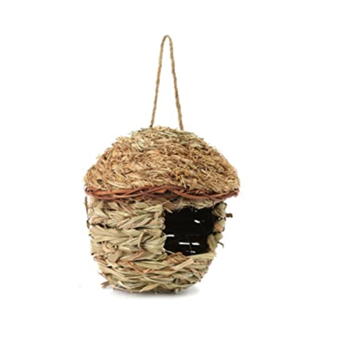 Housoutil pet Supplies haustierbedarf vogelbauer vogelkäfige Geschenke handgemachtes Nest für Sittiche Strohnest für kleine Haustiere Langen das Vogelnest Vogel liefert Vögel Kolibri von Housoutil