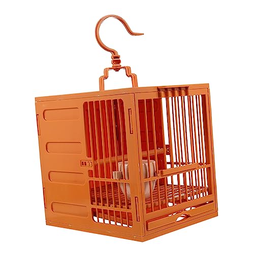 Housoutil Papageien-futterkäfig Vogelbadekäfig Vogelkäfiglöcher Und Bequemes Nest Für Vögel von Housoutil