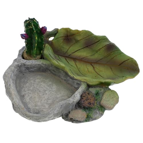 Housoutil Krabbelnde Tiernahrung Feeder Reptil Wasser Tablett Reptilien Wasser Schüssel Wasser Liefert Hause Dekorative von Housoutil