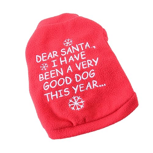 Housoutil Hunde-weihnachtsmantel Warme Weste Für Welpen Haustier-Outfit Einfach Anzuziehendes Design Für Draußen Housoutil Hunde-weihnachtsmantel Warme Weste Für Welpen Haustier-Outfit Einfach Anzuziehendes Design Für Draußen von Housoutil