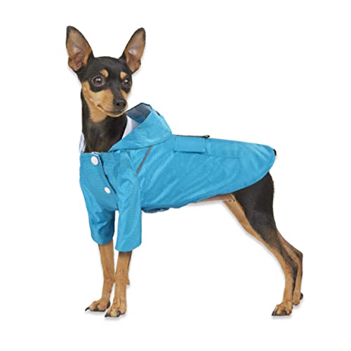 Housoutil Reflektierender Regenmantel Für Hunde Doppellagig Mit Kapuze Regenkleidung Für Hunde Im Freien Housoutil Reflektierender Regenmantel Für Hunde Doppellagig Mit Kapuze Regenkleidung Für Hunde Im Freien von Housoutil