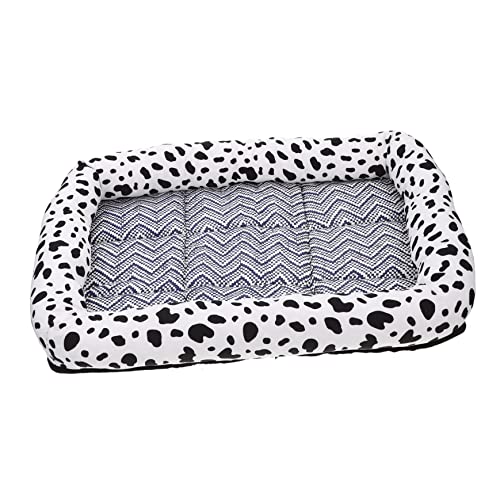 Housoutil Kühlmatte Für Hunde Und Katzen Selbstkühlende Haustiermatte Aus Ice Silk Waschbar Und rutschfest Für Sommer Hunde Und Katzenbett Milchkuh-Design Housoutil Kühlmatte Für Hunde Und Katzen Selbstkühlende Haustiermatte Aus Ice Silk Waschbar Und rutschfest Für Sommer Hunde Und Katzenbett Milchkuh-Design von Housoutil