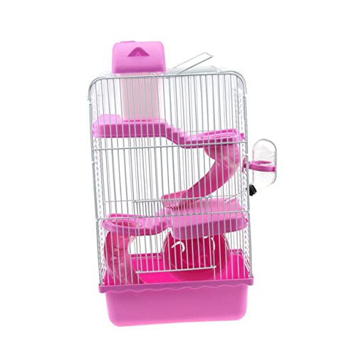 Housoutil Hamsterkäfig-Schloss 23 X 17 X 45 cm Luxus-Villa-käfig Laufrad Aus Kunststoff Auslaufsichere Wasserflasche Housoutil Hamsterkäfig-Schloss 23 X 17 X 45 cm Luxus-Villa-käfig Laufrad Aus Kunststoff Auslaufsichere Wasserflasche von Housoutil
