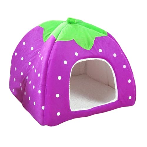 Housoutil Hundehaus Bett Haustierbetthaus Katzenbett Abnehmbares Haustierbett Jurte Zwinger Violett Housoutil Hundehaus Bett Haustierbetthaus Katzenbett Abnehmbares Haustierbett Jurte Zwinger Violett von Housoutil
