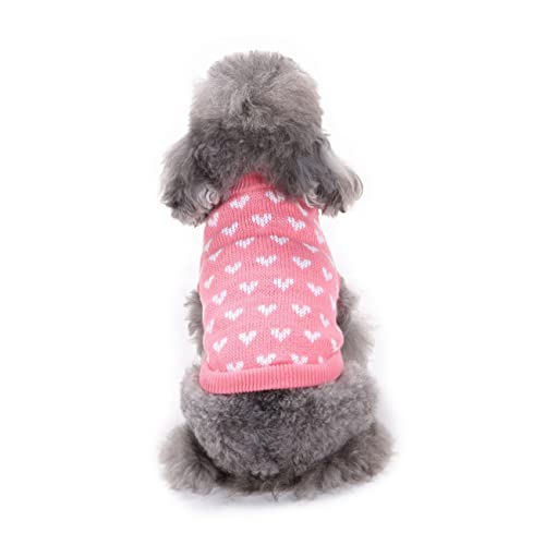 Housoutil Entzückender Strickpullover für Hunde mit Herzmotiv Haustierkleidung Warmer Pullover für Hunde Housoutil Entzückender Strickpullover für Hunde mit Herzmotiv Haustierkleidung Warmer Pullover für Hunde von Housoutil