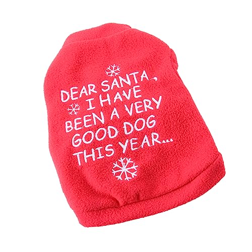 Housoutil hundemantel Dog Raincoat Hundekleidung in Rot hundepullover Weihnachtshaustieranzug Weihnachtshündchenkleider Hunde kälteschutzmantel Weihnachtskleidung für Hunde warm halten Vlies Housoutil hundemantel Dog Raincoat Hundekleidung in Rot hundepullover Weihnachtshaustieranzug Weihnachtshündchenkleider Hunde kälteschutzmantel Weihnachtskleidung für Hunde warm halten Vlies von Housoutil