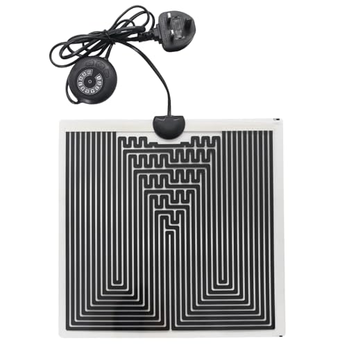 Reptilien-Heizmatte mit 10-stufiger Temperaturregelung, Haustier-Terrarium, Tankwärmer, Matte für Schildkröten, Schlangen, Eidechsen, Schildkröten, Bartdrachen (14 W) von Houtokit
