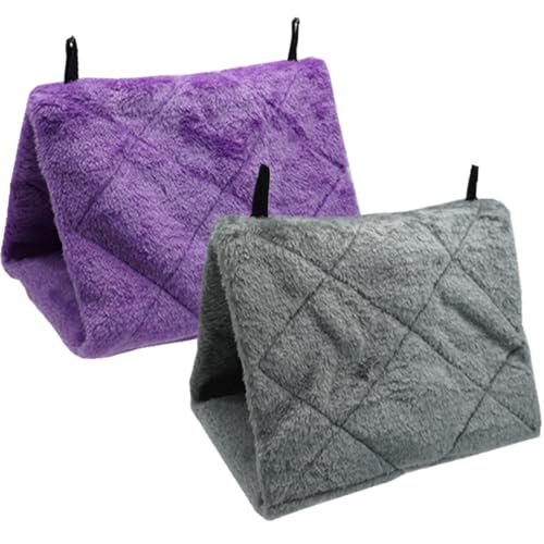 2 Stück Vogelbett zum Aufhängen, Vogelhängematte, warmes Plüsch-Schlafvogelbett mit Haken für den Käfig, hängende Kuschelhöhle, Happy Hut für Sittiche, Unzertrennliche, Nymphensittiche, Kakadus 2 Stück Vogelbett zum Aufhängen, Vogelhängematte, warmes Plüsch-Schlafvogelbett mit Haken für den Käfig, hängende Kuschelhöhle, Happy Hut für Sittiche, Unzertrennliche, Nymphensittiche, Kakadus von HoveeLuty