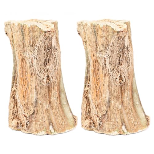 2pcs Kaninchen kaut Spielzeug natürlicher sicherer Holz Kaninchen -Kaninchen -Spielzeug lustige Kauen -Hasenspielzeug natürliche Papaya -Kau -Stöcke Hasenzähne Pflegespielzeug für Kaninchen Chinchill von HoveeLuty