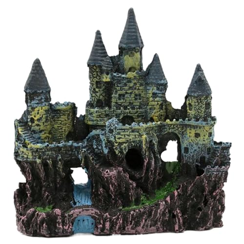 Aquarium-Dekorationen, Simulationsschloss, Steingarten, Aquarium-Dekor, Ornamente, lichtecht, Mini-Harz, Aquarium-Dekor für Süßwasser, Meerwasser, Aquarium-Dekoration, Aquarium-Dekor, Ornamente, Aqua Aquarium-Dekorationen, Simulationsschloss, Steingarten, Aquarium-Dekor, Ornamente, lichtecht, Mini-Harz, Aquarium-Dekor für Süßwasser, Meerwasser, Aquarium-Dekoration, Aquarium-Dekor, Ornamente, Aqua von HoveeLuty