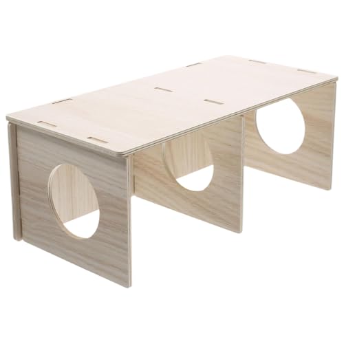 Hamster Versteck mit Fach kreatives hölzerne Meerschweinchen -Versteck zum Spielen und Verstecken von Hamsterspielzeug für Chinchilla -Meerschweinchen Igel Rennel Hamster Ratguine Hellouthamster Haus Hamster Versteck mit Fach kreatives hölzerne Meerschweinchen -Versteck zum Spielen und Verstecken von Hamsterspielzeug für Chinchilla -Meerschweinchen Igel Rennel Hamster Ratguine Hellouthamster Haus von HoveeLuty