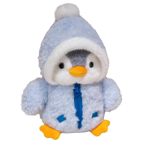 HoveeLuty 25, 9 cm kleines süßes, weiches Pinguin-Plüschtier mit Flauschiger Fleecejacke und Mütze, Geschenke für Jungen und Mädchen, Geburtstag, himmelblauer Pinguin, Valentinstag, Baby-Plüsch HoveeLuty 25, 9 cm kleines süßes, weiches Pinguin-Plüschtier mit Flauschiger Fleecejacke und Mütze, Geschenke für Jungen und Mädchen, Geburtstag, himmelblauer Pinguin, Valentinstag, Baby-Plüsch von HoveeLuty