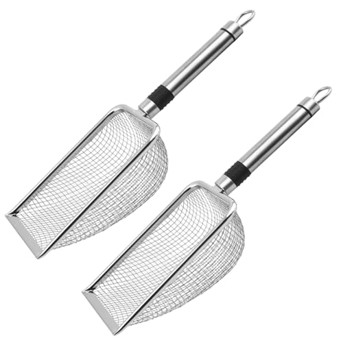 HoveeLuty 2pcs Katzenstreu Schaufel 3, 8 mm feines Netz 11x4 großer Edelstahlstreu Schaufel Easy Wäsche Nicht-Schicht- mit Hangesloch für Katzenbesitzer Chicken Poop Scooper HoveeLuty 2pcs Katzenstreu Schaufel 3, 8 mm feines Netz 11x4 großer Edelstahlstreu Schaufel Easy Wäsche Nicht-Schicht- mit Hangesloch für Katzenbesitzer Chicken Poop Scooper von HoveeLuty