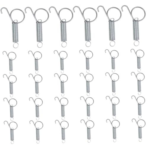 HoveeLuty 30 Stück Drahtkäfig-Clips, stabile verzinkte Käfig-Clips, tragbare große J- für Drahtkäfige, Federkäfig-Türhaken für Vogelkäfig-Zubehör, Kleintierkäfig, Vogelkäfig-Zubehör, Käfig- von HoveeLuty