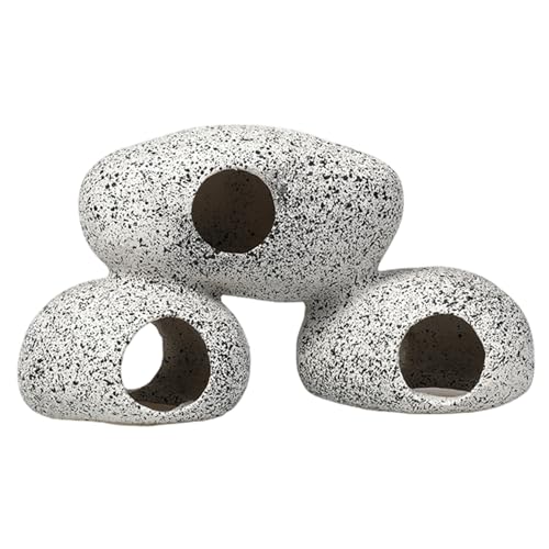 HoveeLuty Aquarium-Felshöhle, 17, 8 x 7, 6 x 10, 2 cm, 3-in-1-Aquarium-Versteck für Wassertiere zum Züchten, Spielen und Ausruhen, sichere, ungiftige, tauchfähige Harz-Dekoration, Felsen, Aq HoveeLuty Aquarium-Felshöhle, 17, 8 x 7, 6 x 10, 2 cm, 3-in-1-Aquarium-Versteck für Wassertiere zum Züchten, Spielen und Ausruhen, sichere, ungiftige, tauchfähige Harz-Dekoration, Felsen, Aq von HoveeLuty