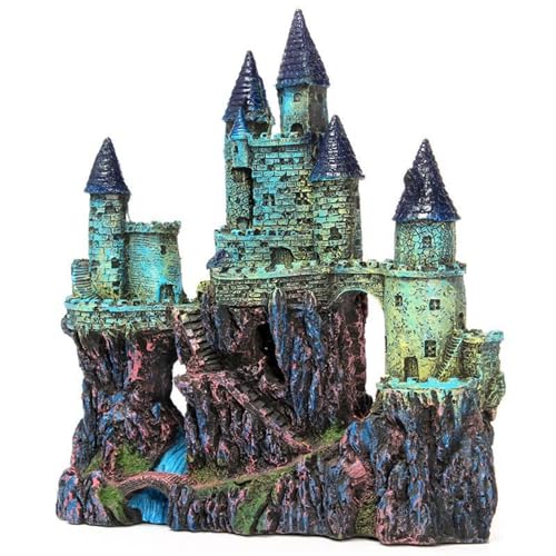 HoveeLuty Aquarium-Schloss, Aquarium-Schloss aus Kunstharz, dekoratives großes für, Schlossverstecke, Steinhöhle, Versteck, Zubehör, für, Start HoveeLuty Aquarium-Schloss, Aquarium-Schloss aus Kunstharz, dekoratives großes für, Schlossverstecke, Steinhöhle, Versteck, Zubehör, für, Start von HoveeLuty