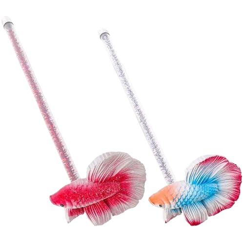 HoveeLuty Betta Interactive Toys2PCS Betta Fish Toys, 5, 9 Zoll Simulation Beta Fish Toy, wasserdichtes Harz Toys, wiederverwendbares Interactive für Tanks Sticks HoveeLuty Betta Interactive Toys2PCS Betta Fish Toys, 5, 9 Zoll Simulation Beta Fish Toy, wasserdichtes Harz Toys, wiederverwendbares Interactive für Tanks Sticks von HoveeLuty
