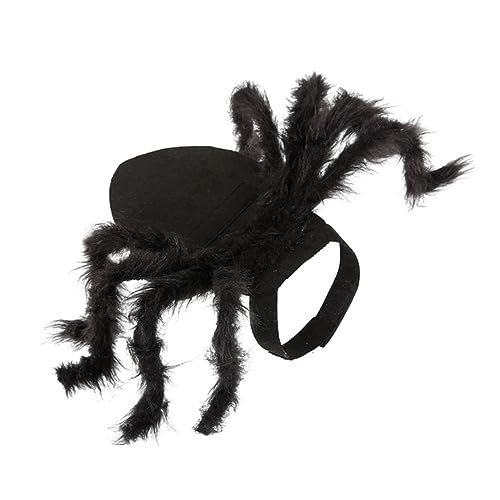 HoveeLuty Spider Cat Kostüm Haustier Halloween Kostüme Verstellbarer Spider Halloween Pet Hals tragen Welpenkabelbaum Kleidung für Halloween Festival Cosplay Party Black S 1pc von HoveeLuty