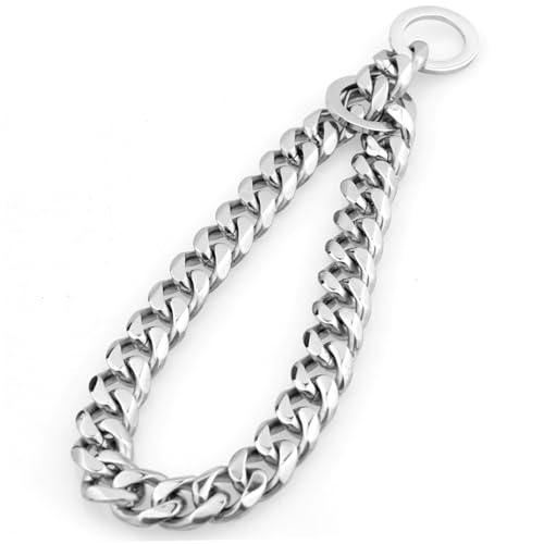 Hundehalsband aus Kette, 55, 9 cm lang, ausgehöhltes Chokerhalsband für Hunde, lustige DIY-Hundekette aus Silber, Edelstahl-Kettenhalsbänder für große Hunde, Geschenke für Tierliebhaber, Rottweile Hundehalsband aus Kette, 55, 9 cm lang, ausgehöhltes Chokerhalsband für Hunde, lustige DIY-Hundekette aus Silber, Edelstahl-Kettenhalsbänder für große Hunde, Geschenke für Tierliebhaber, Rottweile von HoveeLuty