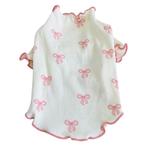 Hundekleidung für Mädchen, XS, süße Schleife, weiche kleine Welpenkleidung, bequem, atmungsaktiv, stilvolles Hunde-Outfit für Teddy, Bichon, Yorkshire, Pomeranian, Katze, kleine Rassen, Haustier- von HoveeLuty