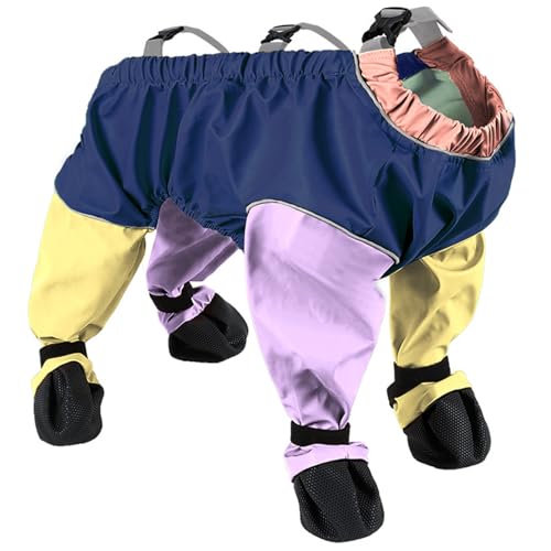 Hundestiefel mit Hosenträgern, wasserdichte Hundestiefel, Pfotenschutz, weiche Welpenstiefel, verstellbare Stiefel mit Hosenträgern für Hunde, Haustierschuhe für Spaziergänge im Schnee (S) von HoveeLuty