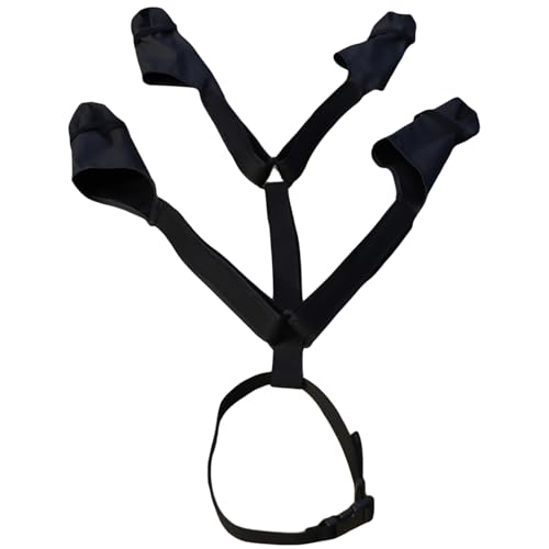 Hundestiefeletten für den Winter, rutschfeste Winterstiefel mit Hosenträgern und verstellbarem Riemen, Hundeschneeschuhe für Hunde, Winterschnee, Regen, Wanderpfotenschutz, M, Winterstiefel für H von HoveeLuty