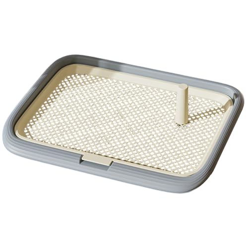 Hundetoilette, 45, 7 x 33 x 5, 1 cm, rutschfeste Hundetoilette aus Netzgewebe, Abnehmbarer Halter für Welpentoilettentraining im Innenbereich, für kleine und mittelgroße Hundetoiletten Hundetoilette, 45, 7 x 33 x 5, 1 cm, rutschfeste Hundetoilette aus Netzgewebe, Abnehmbarer Halter für Welpentoilettentraining im Innenbereich, für kleine und mittelgroße Hundetoiletten von HoveeLuty
