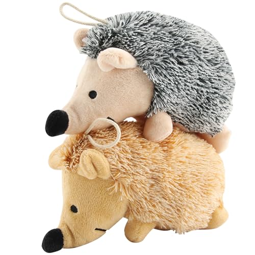 Igel-Hundespielzeug, 2 Stück, ungiftiges Igel-Quietschspielzeug für Hunde, eingebauter Quietscher, Plüschtier, interaktives Hundespielzeug gegen Langeweile, süßes Kauspielzeug für kleine mittelgr Igel-Hundespielzeug, 2 Stück, ungiftiges Igel-Quietschspielzeug für Hunde, eingebauter Quietscher, Plüschtier, interaktives Hundespielzeug gegen Langeweile, süßes Kauspielzeug für kleine mittelgr von HoveeLuty