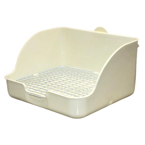 Kaninchendrüsenbox 11x9x6 Käfighalterung Hasendüster Schachtel verschüttetes PP-Kaninchen-Katze abnehmbar, waschbarer ungiftiger Hasen-Wurf Kleiner Tierhalter für Hamster Meerschweinchenbunny Litterm von HoveeLuty