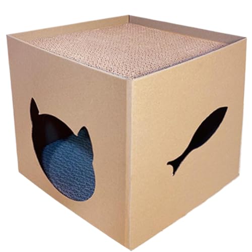 Kartonkatze Katze Katze mit 2 Steckplatten Kratzern 12x12x12 Großer Katzenkratzer House Wellblatt Katze Kratzkasten für Innenkatcat Papp Housecat Kratzer Housecat Kratzer Boxcat Hou Kartonkatze Katze Katze mit 2 Steckplatten Kratzern 12x12x12 Großer Katzenkratzer House Wellblatt Katze Kratzkasten für Innenkatcat Papp Housecat Kratzer Housecat Kratzer Boxcat Hou von HoveeLuty
