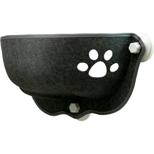 Katzenbett mit Saugnapf fürs Fenster, 50, 8 x 27, 9 x 27, 9 cm, halbmondförmige Katzenfenster-Hängematte, Katzenfensterbett mit starkem Saugnapf, waschbare Katzen-Autohängematte, weicher Katzen-Loun Katzenbett mit Saugnapf fürs Fenster, 50, 8 x 27, 9 x 27, 9 cm, halbmondförmige Katzenfenster-Hängematte, Katzenfensterbett mit starkem Saugnapf, waschbare Katzen-Autohängematte, weicher Katzen-Loun von HoveeLuty