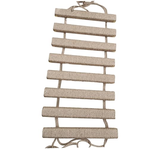 Katzenleiter 20x10 Zoll hängende Holzkatze mit Leinenseil Kratzfeste Katzenleiter für Innenkatzen Katzenzubehör Katze Kratzer nach Katzenleiter Katze Klettern Katzenleiter 20x10 Zoll hängende Holzkatze mit Leinenseil Kratzfeste Katzenleiter für Innenkatzen Katzenzubehör Katze Kratzer nach Katzenleiter Katze Klettern von HoveeLuty