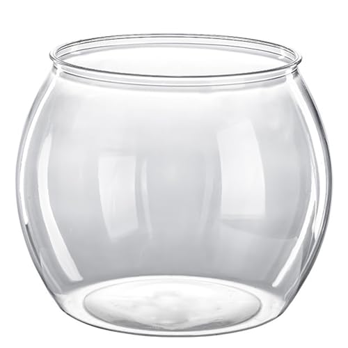 Plastikfischgläser, 6, 3 Zoll Durchmesser, durchsichtiges Goldfischglas, bruchsichere Fischglasvase, kleines Aquarium-Fischglas für Hydrokultur-Pflanzgefäß, Terrarium-Schale, Büro-Tischdekoration Plastikfischgläser, 6, 3 Zoll Durchmesser, durchsichtiges Goldfischglas, bruchsichere Fischglasvase, kleines Aquarium-Fischglas für Hydrokultur-Pflanzgefäß, Terrarium-Schale, Büro-Tischdekoration von HoveeLuty