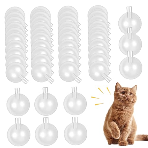 Quietscher, 50 Stück, 27 mm, Ersatz-Spielzeugquietschen, transparenter Geräuschmachereinsatz, runde Reparaturquietschen für Hundespielzeug, Puppen, Babyspielzeug, Ersatzquietschen für Haustierspi von HoveeLuty