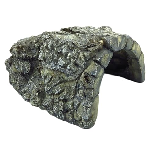 Reptilien-Versteck, Schlangenversteck aus Kunstharz, 12, 7 x 10, 2 x 7, 1 cm, Sonnenfelsen, künstliche Felshöhle, Versteck für Schildkröten, Eidechsen, Schlangen, Krabben, Terrarien-Dekor, Zubehör f Reptilien-Versteck, Schlangenversteck aus Kunstharz, 12, 7 x 10, 2 x 7, 1 cm, Sonnenfelsen, künstliche Felshöhle, Versteck für Schildkröten, Eidechsen, Schlangen, Krabben, Terrarien-Dekor, Zubehör f von HoveeLuty