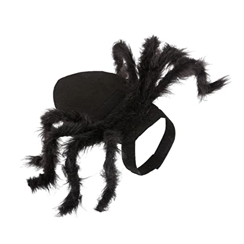 Spider Cat Costume Pet Halloween Costumes Adjustable Spider Halloween Pet Neck Wear Puppy Harness Clothes for Halloween Festival Cosplay Party Black S 1PC von HoveeLuty