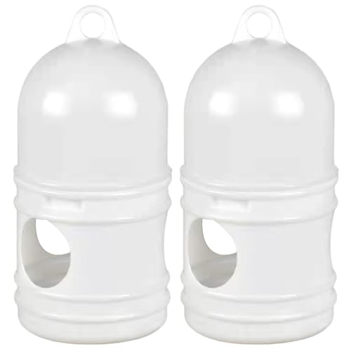 Vogel-Wasserspender, 2 Stück, 1 l, Kunststoff, Taubentränke, hängende Vogeltränke für Käfig, Haustiere, Papageien, Wellensittiche, Wachteln, Hühner, leicht zu reinigen, Taubenbedarf, Taubenfuttersp Vogel-Wasserspender, 2 Stück, 1 l, Kunststoff, Taubentränke, hängende Vogeltränke für Käfig, Haustiere, Papageien, Wellensittiche, Wachteln, Hühner, leicht zu reinigen, Taubenbedarf, Taubenfuttersp von HoveeLuty