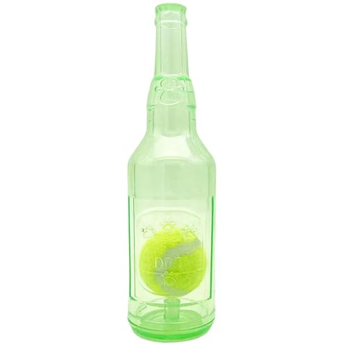 Wasserflasche Hundespielzeug spielesistent resistantem Hundewasserspielzeug mit Tenniskugel Interaktives schwimmendes Ballspielzeug für aggressive Kauen für kleine mittelgroße Hunde schwimmende Ball von HoveeLuty