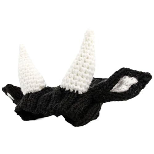 Weihnachtsmütze für Hunde, süßer Warmer Hundeschal, gestrickter Acryl-Ohrenschützer für Hunde gegen Lärm, dekorative Hundemütze für Weihnachten, Halloween, Winter, Cosplay, Schwarze Kuh-Ohrenschü Weihnachtsmütze für Hunde, süßer Warmer Hundeschal, gestrickter Acryl-Ohrenschützer für Hunde gegen Lärm, dekorative Hundemütze für Weihnachten, Halloween, Winter, Cosplay, Schwarze Kuh-Ohrenschü von HoveeLuty
