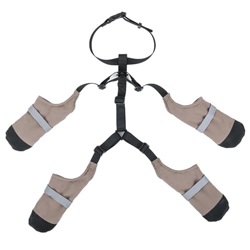 wasserdichte Hundeschuhe, rutschfeste Hundeschuhe, reflektierende Hundestiefel und Pfotenschützer mit verstellbaren Riemen, Hundestiefel für heiße Straßen, Wandern, regnerische und verschneite TA wasserdichte Hundeschuhe, rutschfeste Hundeschuhe, reflektierende Hundestiefel und Pfotenschützer mit verstellbaren Riemen, Hundestiefel für heiße Straßen, Wandern, regnerische und verschneite TA von HoveeLuty
