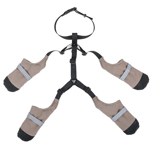 wasserdichte Hundeschuhe, rutschfeste Hundeschuhe, reflektierende Hundestiefel und Pfotenschützer mit verstellbaren Riemen, Hundestiefel für heißes Pflaster, Wandern, regnerische und verschneite wasserdichte Hundeschuhe, rutschfeste Hundeschuhe, reflektierende Hundestiefel und Pfotenschützer mit verstellbaren Riemen, Hundestiefel für heißes Pflaster, Wandern, regnerische und verschneite von HoveeLuty