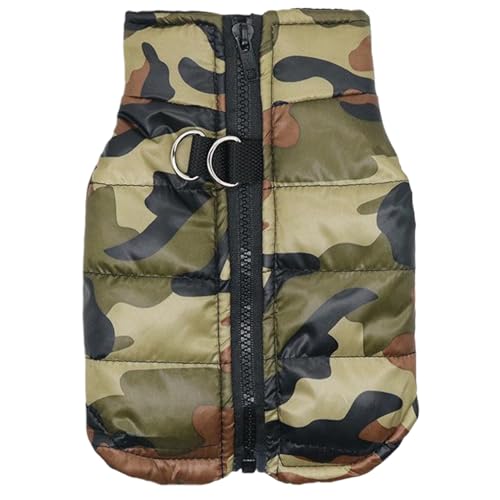 wasserdichte kleine Hundejacke für und Winter Für 2, 5-4 kg Hunde Einfaches An- und Ausziehen Warme gemütliche Camouflage-Hundeweste mit Reißverschluss Tarn-Hundeweste mit Leinenhaken W wasserdichte kleine Hundejacke für und Winter Für 2, 5-4 kg Hunde Einfaches An- und Ausziehen Warme gemütliche Camouflage-Hundeweste mit Reißverschluss Tarn-Hundeweste mit Leinenhaken W von HoveeLuty