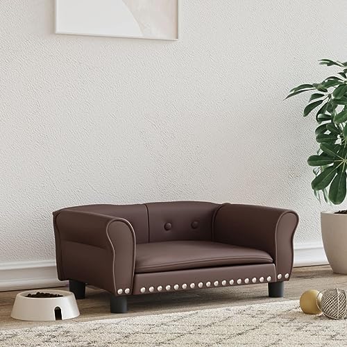 Hovothy Hundebett Bequeme Haustierbett Hundecouch Kunstleder Welpenbett Haustiersofa Schlafplatz für Hunde als Auch Katzen Geeignet Wasserabweisend und Langlebig Braun 70x45x30 cm Hovothy Hundebett Bequeme Haustierbett Hundecouch Kunstleder Welpenbett Haustiersofa Schlafplatz für Hunde als Auch Katzen Geeignet Wasserabweisend und Langlebig Braun 70x45x30 cm von Hovothy